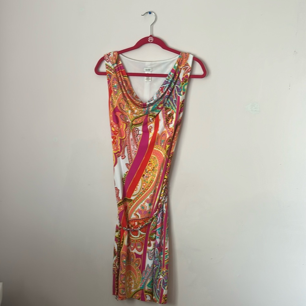 Cache Colorful Sleeveless Dress